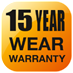 15 Year Wear Warranty